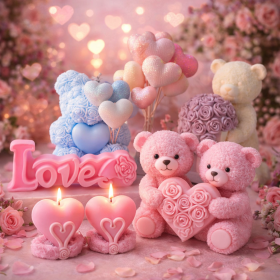 Silikonski kalupi - Valentinovo